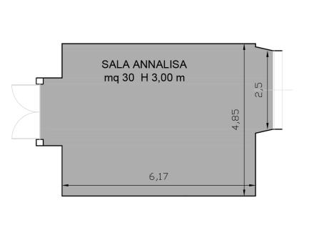 Planimetria Sala meeting Annalisa - Hotel Universo Roma