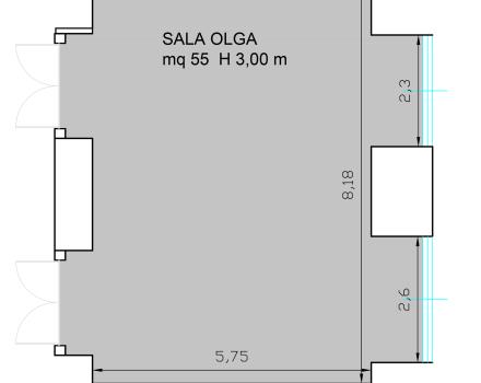 Planimetria Sala Olga
